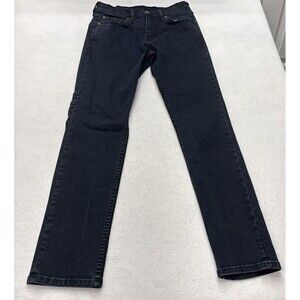 Levis 511 Men's Jeans Straight Leg Red Tab Black Denim Stretch Size 30x32